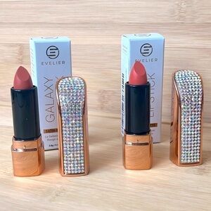 Brand New Set of 2 Galaxy Lipsticks Matte Moisturizing Plush All Day Coverage